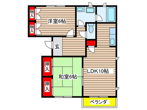 トルースヒルズＩＴＭ　Ｍ棟の物件間取画像